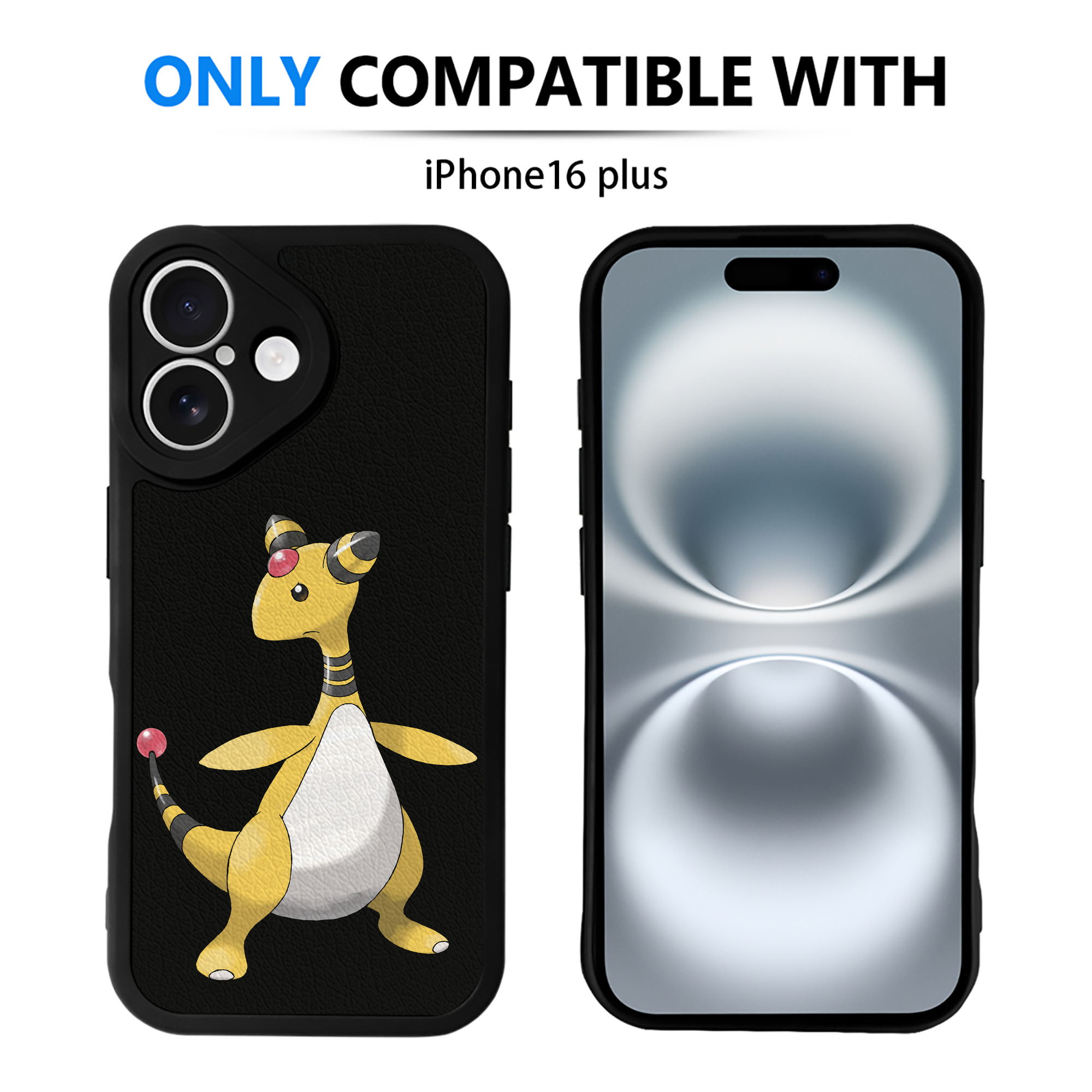 （画像用） ポケットモンスター Pokémon 【iPhone 16シリーズ対応】シリコンスマホケース（レザー調） 材質：シリコン